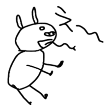 Rabbit of the kansai dialect. sticker #2922707