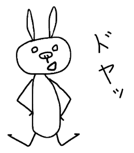 Rabbit of the kansai dialect. sticker #2922716