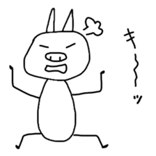 Rabbit of the kansai dialect. sticker #2922722