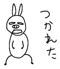 Rabbit of the kansai dialect. sticker #2922723