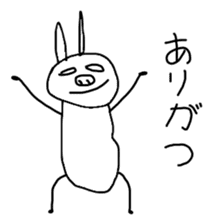 Rabbit of the kansai dialect. sticker #2922725