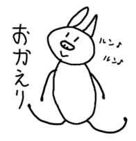 Rabbit of the kansai dialect. sticker #2922730