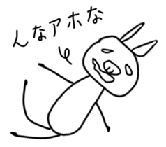 Rabbit of the kansai dialect. sticker #2922731