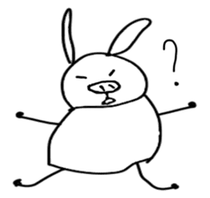 Rabbit of the kansai dialect. sticker #2922743