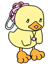 Lovely yellow children3 sticker #2922987