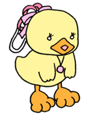 Lovely yellow children3 sticker #2922987