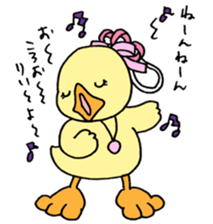 Lovely yellow children3 sticker #2922988