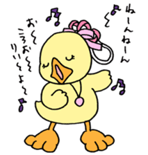 Lovely yellow children3 sticker #2922988