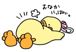 Lovely yellow children3 sticker #2922995