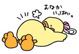 Lovely yellow children3 sticker #2922995