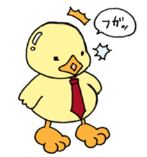 Lovely yellow children3 sticker #2923004