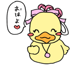 Lovely yellow children3 sticker #2923006