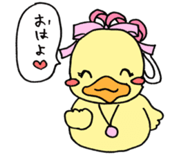 Lovely yellow children3 sticker #2923006