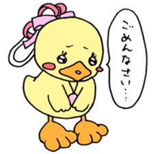 Lovely yellow children3 sticker #2923013