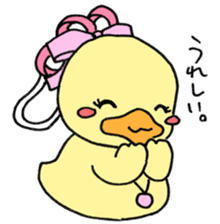 Lovely yellow children3 sticker #2923016