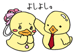 Lovely yellow children3 sticker #2923019