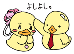 Lovely yellow children3 sticker #2923019