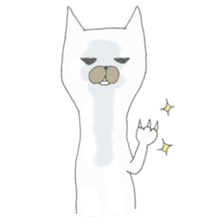 Muhu white cat  vol2 sticker #2923185