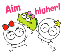 Aim higher! sticker #2923242