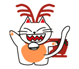 Fuku-chan happy cat Vol.2 sticker #2925726