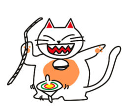 Fuku-chan happy cat Vol.2 sticker #2925729