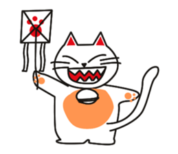 Fuku-chan happy cat Vol.2 sticker #2925730