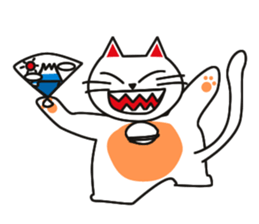 Fuku-chan happy cat Vol.2 sticker #2925731
