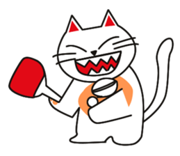 Fuku-chan happy cat Vol.2 sticker #2925736