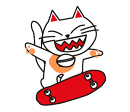 Fuku-chan happy cat Vol.2 sticker #2925737