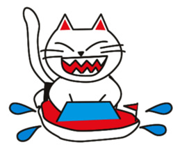 Fuku-chan happy cat Vol.2 sticker #2925744