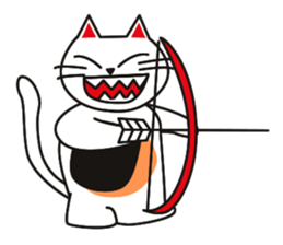 Fuku-chan happy cat Vol.2 sticker #2925746