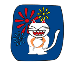 Fuku-chan happy cat Vol.2 sticker #2925757