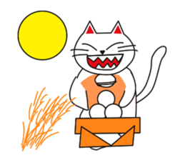 Fuku-chan happy cat Vol.2 sticker #2925758