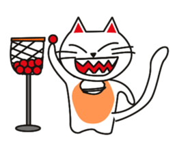 Fuku-chan happy cat Vol.2 sticker #2925761