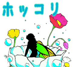 Fairy and flowers sticker #2926652