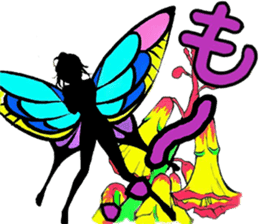 Fairy and flowers sticker #2926653