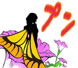 Fairy and flowers sticker #2926655