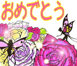 Fairy and flowers sticker #2926659