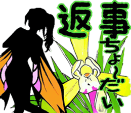 Fairy and flowers sticker #2926661