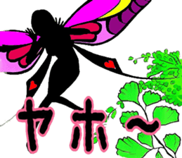 Fairy and flowers sticker #2926662