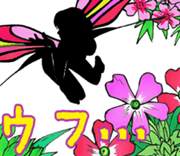 Fairy and flowers sticker #2926670