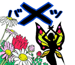Fairy and flowers sticker #2926676