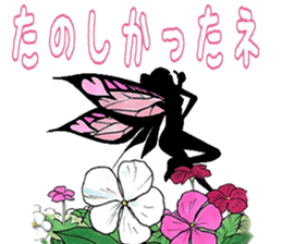 Fairy and flowers sticker #2926678