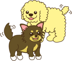Poodle & Chihuahua sticker #2926970