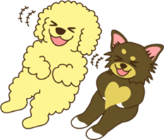 Poodle & Chihuahua sticker #2926978