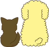 Poodle & Chihuahua sticker #2926994