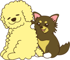 Poodle & Chihuahua sticker #2926999