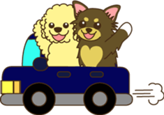 Poodle & Chihuahua sticker #2927002