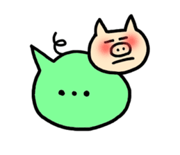 Funny balloon pig sticker #2927573