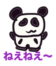 Monochrome panda sticker #2928243
